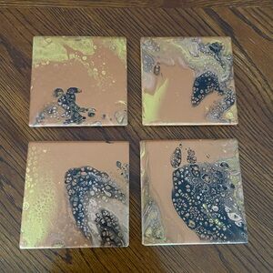 Abstract Art Coasters Set of 4